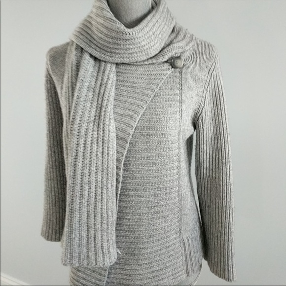 Theory Sweaters - $335 Theory Coralyn Cardigan with Attached Scarf